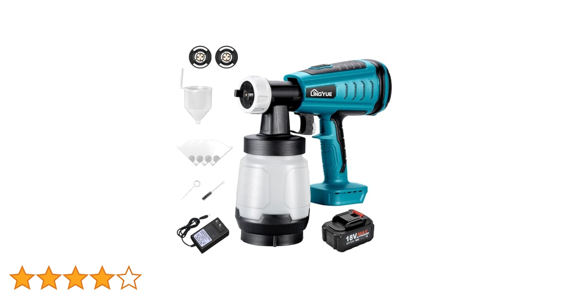 コードレススプレーガン 電動 スプレーガン 塗装 マキタ 18V バッテリー対応 Amazon | lingyue コードレススプレーガン本体のみ マキタ 18V